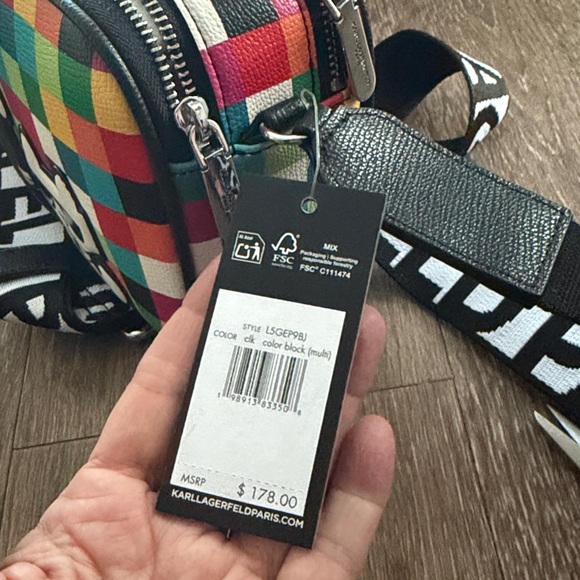 KARL LAGERFELD PARIIS Maybelle Crossbody Ikonik Choupette Bag Cat NWT - Picture 12 of 12